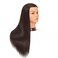 26-28'' Mannequin Head Yaki Synthetic Fiber Hair Styling Training Head Dolls for Cosmetology Manikin Maniquins Practice Head with Stand (9926LB0220)