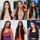 SingleBestHair Lace Closure Human Hair Silky Straight 2x6 Deep Part Closure with Baby Hair 100% Unprocessed Brazilian Virign Remy Hair Natural Color 12inch