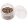 1000pcs Silicone Lined Micro Rings Hair Extension Links Beads Hair Extension Tool (3mm x 2mm)(Light Brown)