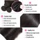Cranberry Hair Brazilian Virgin Human Hair Straight 1 Bundle Unprocessed Virgin Brazilian Hair Straight Human Hair Weave Weft Natural Black 18Inch