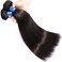 Cranberry Hair Brazilian Virgin Human Hair Straight 1 Bundle Unprocessed Virgin Brazilian Hair Straight Human Hair Weave Weft Natural Black 18Inch