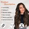 NAYOO 26 Inch Long Curly Middle Part Synthetic Heat Resistant Fiber Wig for Women - Daily Use Party Wig in Dark Brown