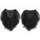 Kabadu Brazilian Human Hair Afro Kinky Curly Clip In For Black Women Hair Extension 8pcs 120g/set Brazilian Virgin Human Hair Clip Ins for African American Natural Black Color 16inch