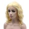 Iewig Shoulder Length Stylish Blond Synthetic Hair Swiss Lace Front Wig