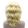 Iewig Shoulder Length Stylish Blond Synthetic Hair Swiss Lace Front Wig