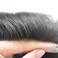 Hair Toupee for Men Hair Pieces Swiss Lace Hair System for Men Toupee Human Hair Mens Toupee Hair Replacement Systems Breathable Mens Hairpiece Bleached Knot Natural Hairline 1B# OFF BLACK 7x9