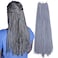 Long Micro 3X Pre-Looped Synthetic Zizi Braids 10 Packs/Lot 28 Inch 50g/Pack Color Thin Small Box Braid Crochet Hair Twist Fiber Hair Micro Zizi box Braiding Hair Extension(Grey)