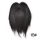 100% Real Human Hair Clip In Bangs Top Piece Hair Extensions 13" Straight Hair Topper Hairpiece for Women (1B# Natural Black)