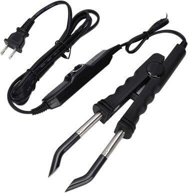 Hair Extension Connector Iron, Adjustable Temperature Hair ConnectorProfessional Hair Extensions Tool for Home and Salon Use Black US Plug 110V