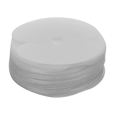 50pcs Single Hole Round Spacer Template, Heat Shield Guards for Hair Extension Bonding, Guards Hair Extension Tool, for Salon Hair Extension Bonding and Cross Hair Seamle