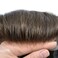 Toupee for Men Human Hair Replacement System Transparent Lace Front Mens Toupee Hairpiece Wigs Poly Skin Hair Piece Unit for Men 7X9#3 Dark Brown