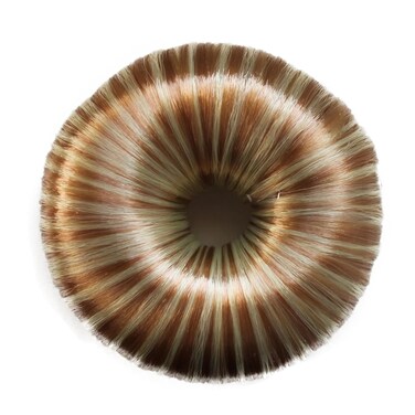 CAISHA Hair Donut Up Do Hair Ring Hairstyler Bun Maker Bridal Hairpiece Hair Styling Tool Blonde Mix DK5