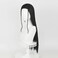 Black long hair Straight wig Full hair cos anime show simulation wigs 28inch (Nico Robin)