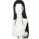 Black long hair Straight wig Full hair cos anime show simulation wigs 28inch (Nico Robin)