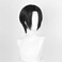 Anime Copslay Wig Black Hair Wig Layered Wig with Bangs Middle Part Wig Heat Resistant Wig Role Play Wig 11 inches