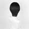 Anime Copslay Wig Black Hair Wig Layered Wig with Bangs Middle Part Wig Heat Resistant Wig Role Play Wig 11 inches