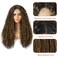 Limerence Highlight Wig Curly Wigs for Black Women 24Inch Long Curly Wig Synthetic Wig Realistic Wig Hair Replacement Wigs Heat Resistant Wigs for Daily Party Wear