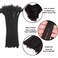 Loc Extensions Human Hair 4 Inch 0.6cm 60strands Dreadlock Extensions Real Human Hair Natural Black for Women Men 100% Full Handmade Permanent Can Be Dyed Bleached Curled