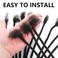 Loc Extensions Human Hair 6 Inch 0.6cm 100 strands Locs Extensions Real Human Hair Natural Black for Women Men 100% Full Handmade Permanent Dreadlock Extensions Human Hair An Be Dyed Bleached Curled