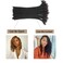 Loc Extensions Human Hair 6 Inch 0.6cm 100 strands Locs Extensions Real Human Hair Natural Black for Women Men 100% Full Handmade Permanent Dreadlock Extensions Human Hair An Be Dyed Bleached Curled