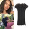 Loc Extensions Human Hair 6 Inch 0.6cm 100 strands Locs Extensions Real Human Hair Natural Black for Women Men 100% Full Handmade Permanent Dreadlock Extensions Human Hair An Be Dyed Bleached Curled