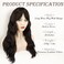 BARSDAR Long Dark Brown Wigs with Bangs for Women - 26 Inch Long Wavy Wig With Bangs Soft Synthetic Hair Replacement Wigs Cosplay Natural Looking Daily Party Halloween - Dark Brown