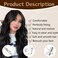 Long Black Wig for Women 26 Inch Middle Part Wavy Women Charming Hair Realistic Natural Looking Synthetic Heat Resistant Fiber Wig for Daily Party Use
