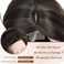 MORICHY Hair Toppers for Women Clip in Hair Topper with Bangs 20inch Chocolate Brown with Highlights Long Wavy Curly Synthetic HairPieces for Women