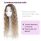 Molefi Hair Topper 26inch Long Wavy Hair Toppers for Women Curly Hair Topper with Bangs Synthetic Wiglets Hairpieces for Thinning Hair Ombre Light Brown to Blonde