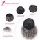 Loose Curls Drawstring Ponytail Extension for Black Women 12" Fake Hair Bun Lightweight Fluffy Updo Synthetic Ponytail Hair Pieces for Thinning hair Grey Curly Clip in Ponytail (Grey Mixed Black)