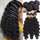 Brazilian Virgin Hair Loose Deep Wave Bundles 12A 100% Unprocessed Human Hair Loose Deep Wave Bundles 150% Density （10 12 14 inches）Double Weft Human Hair Wavy 3 Bundles Natural Black Color