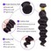 Loose Deep Wave Bundles 26 28 30 Unprocessed Virgin Brazilian Remy Deep Wave Human Hair Bundles Loose Deep Bundles for Black Women Free Part Soft and Bouncy Hair Extensions Natural Color