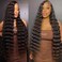 Loose Deep Wave Bundles 26 28 30 Unprocessed Virgin Brazilian Remy Deep Wave Human Hair Bundles Loose Deep Bundles for Black Women Free Part Soft and Bouncy Hair Extensions Natural Color