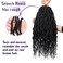 LOSMOEER Faux Locs Crochet Hair 12 Inch 7 Packs Goddess Locs Crochet Hair for Women Soft Locs Pre Looped Crochet Braids with Wavy Curly Queen Ends Synthetic Braids Extensions (#1B)
