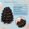 LOSMOEER Ocean Wave Crochet Hair 8 Inch, 8 Packs Deep Wave Crochet Hair for Women, Short Curly Crochet Braids Pre Looped Beach Curl Hair Extensions (P1B/30#)