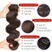 LUMIERE Dark Brown Clip In Hair Extensions Body Wave Human Hair Clip In Extensions for Black Women Seamless Clip Ins 8 Pcs 20 Clips 120g Double Wefts #2 10 Inch