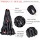 French Curly Braiding Hair,#1B 20Inch Black Loose Wavy 5Packs Black Bouncy Hair Extensions 75g/Pack French Curl Braiding Hair Synthetic Hair Extensions（5packs,20Inch)