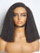 LUVME HAIR Kinky Bob Lace Front Bob Wig 12 Inch Short Kinky Straight Human Hair Wig Glueless