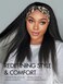 LUVME HAIR Kinky Straight Headband Wig Human Hair Ready to Go No Lace Glueless Human Hair Wigs with Adjustable Headband Beginners Friendly (16 Inch &amp; Natural Black)