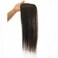 Long Silk Base Human Hair Topper Clip in 5x5 Virgin Straight Hair Topper Hairpieces 100% Real Human Hair Topper 12x13cm (22inch, Natural color)