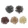 1000 Pcs 3.4 mm Micro Link Ring Copper Tubes Beads Non-Silicone Microlink Beads for Hair Extensions (Black+Dark Brown+Brown+Dark Blonde+Blonde)
