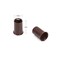 500 Pcs 3.4 mm Micro Link Ring Copper Tubes Beads Non-Silicone Microlink Beads for Hair Extensions (Brown)