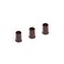 500 Pcs 3.4 mm Micro Link Ring Copper Tubes Beads Non-Silicone Microlink Beads for Hair Extensions (Brown)