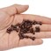 500 Pcs 3.4 mm Micro Link Ring Copper Tubes Beads Non-Silicone Microlink Beads for Hair Extensions (Brown)