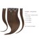 Marat Hair Extensions Clip in Human Hair, Chocolate Brown Clip in Hair Extensions 24 inch 120g Straight Clip in Hair Extensions Human Hair