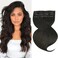 Marat Hair Extensions Clip in Human Hair, Dark Brown Clip in Hair Extensions 24 inch 120g Straight Clip in Hair Extensions Human Hair