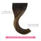 Marat Tape in Hair Extensions, Dark Brown Mixed Chestnut Brown 14 inch 50g Tape in Hair Extensions Real Human Hair Natural Straight Human Hair Tape in Hair Extensions