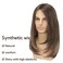 Mens Wig Long Brown Straight Wig for Men Middle Part Synthetic Heat Resistant Hair Wigs for Daily Party Costume Halloween