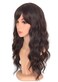 Medium Long Brown Wavy Wigs For Women Synthetic Full Hair Wigs With Bangs For Daily Use (brown)