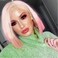 Pink Blonde Short Wigs for Black Women Rainbow Bob Lace Front Wig Handmade Lace Frontal Pastel Real hair Wigs Glueless Synthetic Heat Resistant Cosplay Makeup Daily Afro Ladies Drag Anime 14 Inch